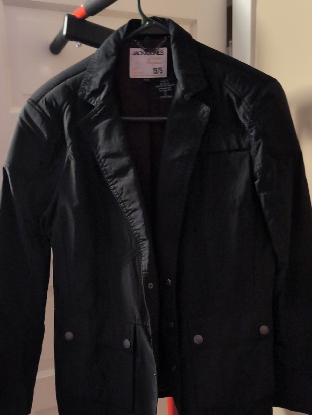 Jack & Jones Black Lightweight Shirt Jacket with Button Pockets